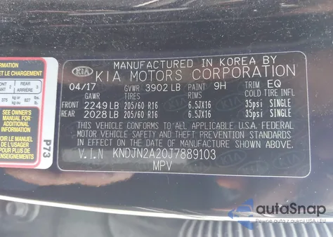 2018 Kia Soul from USA, damaged, VIN KNDJN2A20J7889103